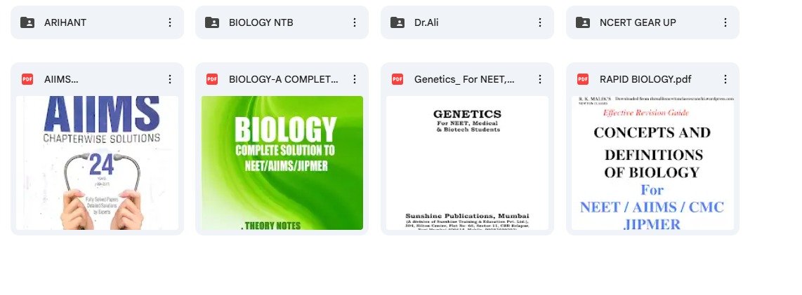 NEET Biology AIIMS & Arihant Solved Papers Sample